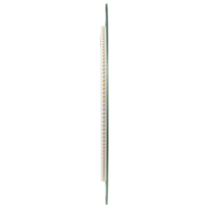 LED badeværelsesspejl med spejl Transparent Ø 50 cm hærdet glas