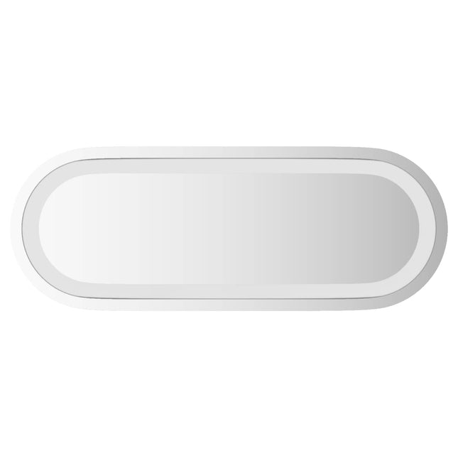 LED badeværelsesspejl Transparent 40 x 15 cm hærdet glas
