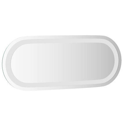 LED badeværelsesspejl Transparent 50 x 20 cm hærdet glas