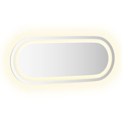 LED badeværelsesspejl Transparent 50 x 20 cm hærdet glas