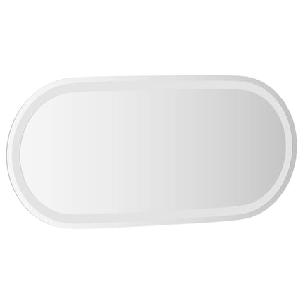 LED badeværelsesspejl Transparent 80 x 35 cm hærdet glas