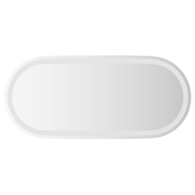 LED badeværelsesspejl Transparent 80 x 35 cm hærdet glas