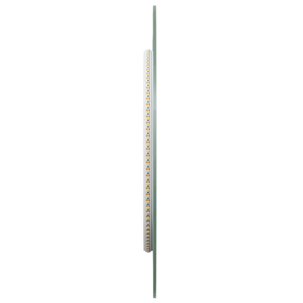 LED badeværelsesspejl Transparent 90 x 40 cm hærdet glas