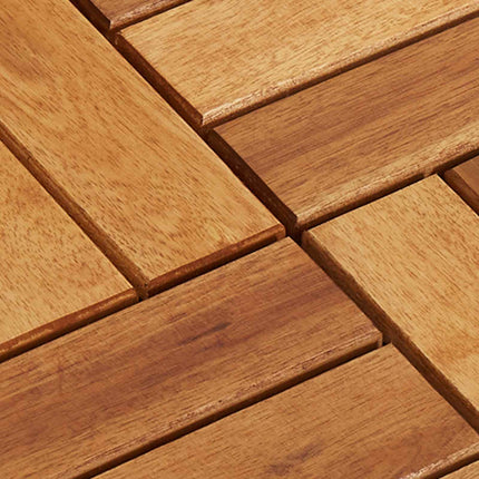 Terrasse Flise 30 pcs Brun 30 x 30 cm Akacietræ