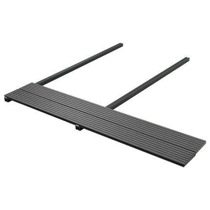 Terrassebræt 24 pcs Grå WPC
