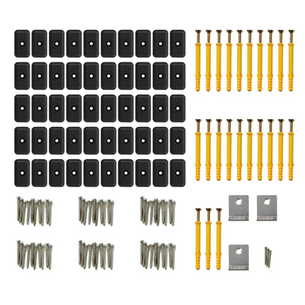 Dækbræt 48 pcs Teaktræ WPC