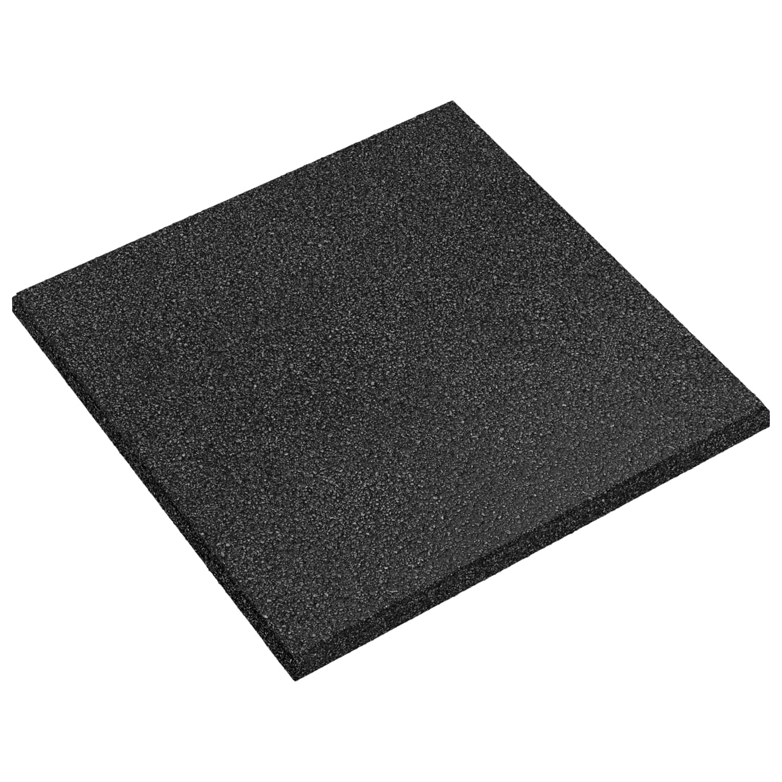 Faldbeskyttelsesfliser 24 pcs Sort 50 x 50 cm Gummi