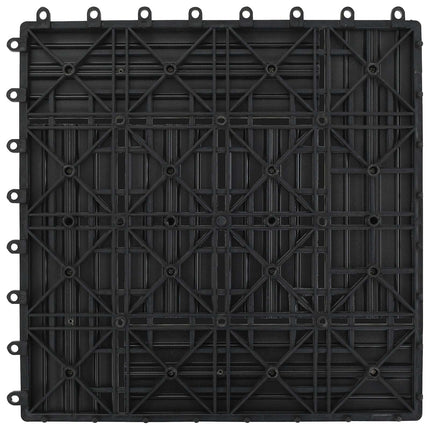 Terrasse Flise 22 pcs Grå 30 x 30 cm WPC