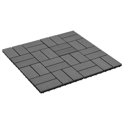 Terrasse Flise 22 pcs Grå 30 x 30 cm WPC