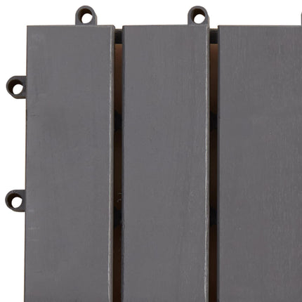 Terrasse Flise 20 pcs Grå 30 x 30 cm Akacietræ