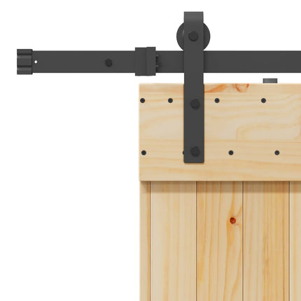 Skydedør NARVIK Naturfarvet og sort 80 x 210 cm (152,5 cm)