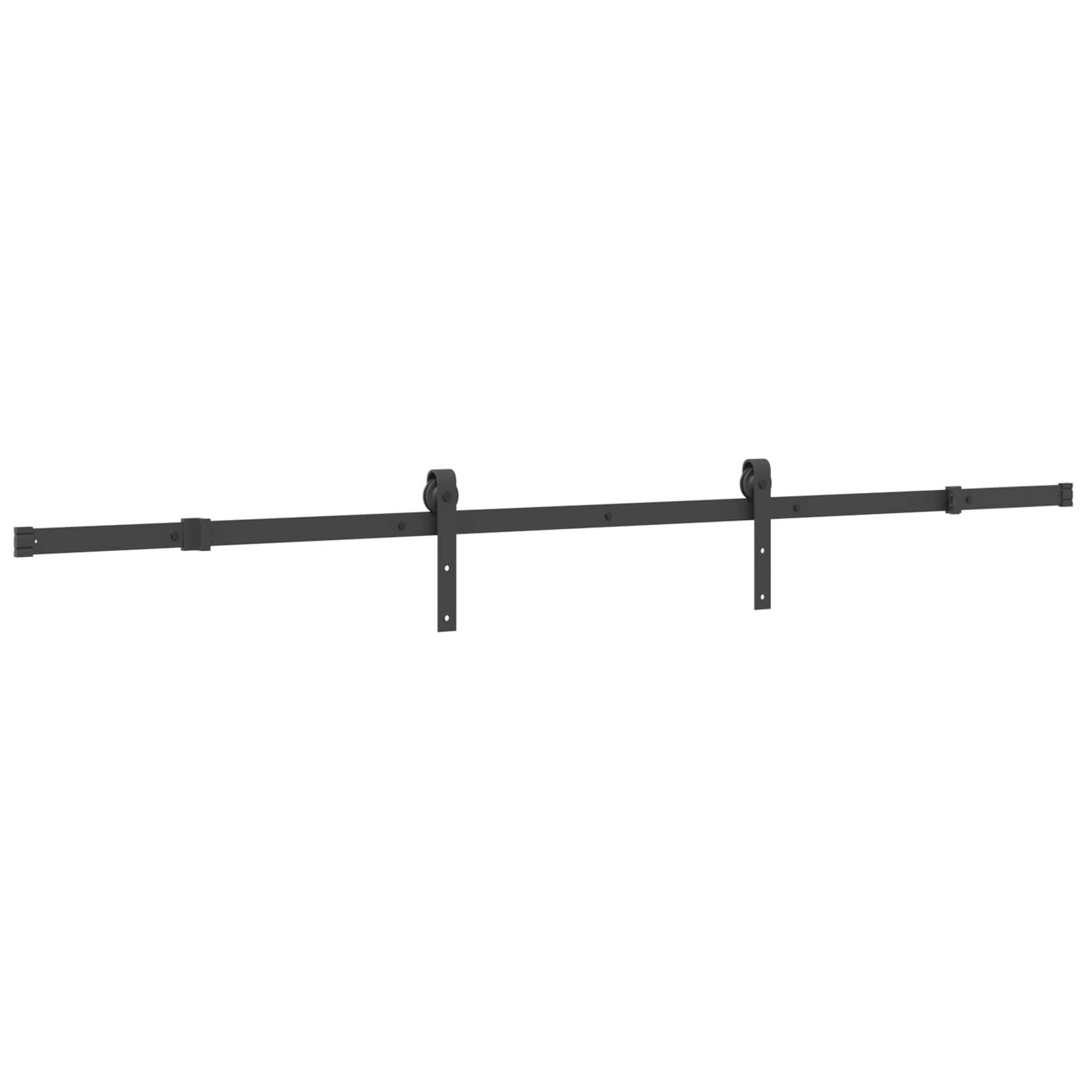 Skydedør NARVIK Naturfarvet og sort 80 x 210 cm (213,5 cm)