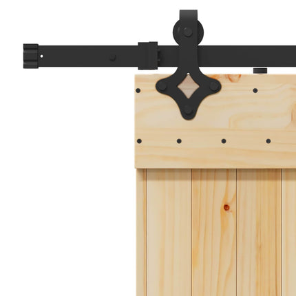 Skydedør NARVIK Naturfarvet og sort 70 x 210 cm (152,5 cm)