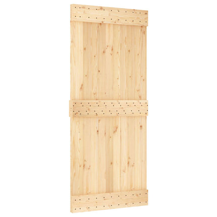 Skydedør NARVIK Naturfarvet og sort 90 x 210 cm (213,5 cm)