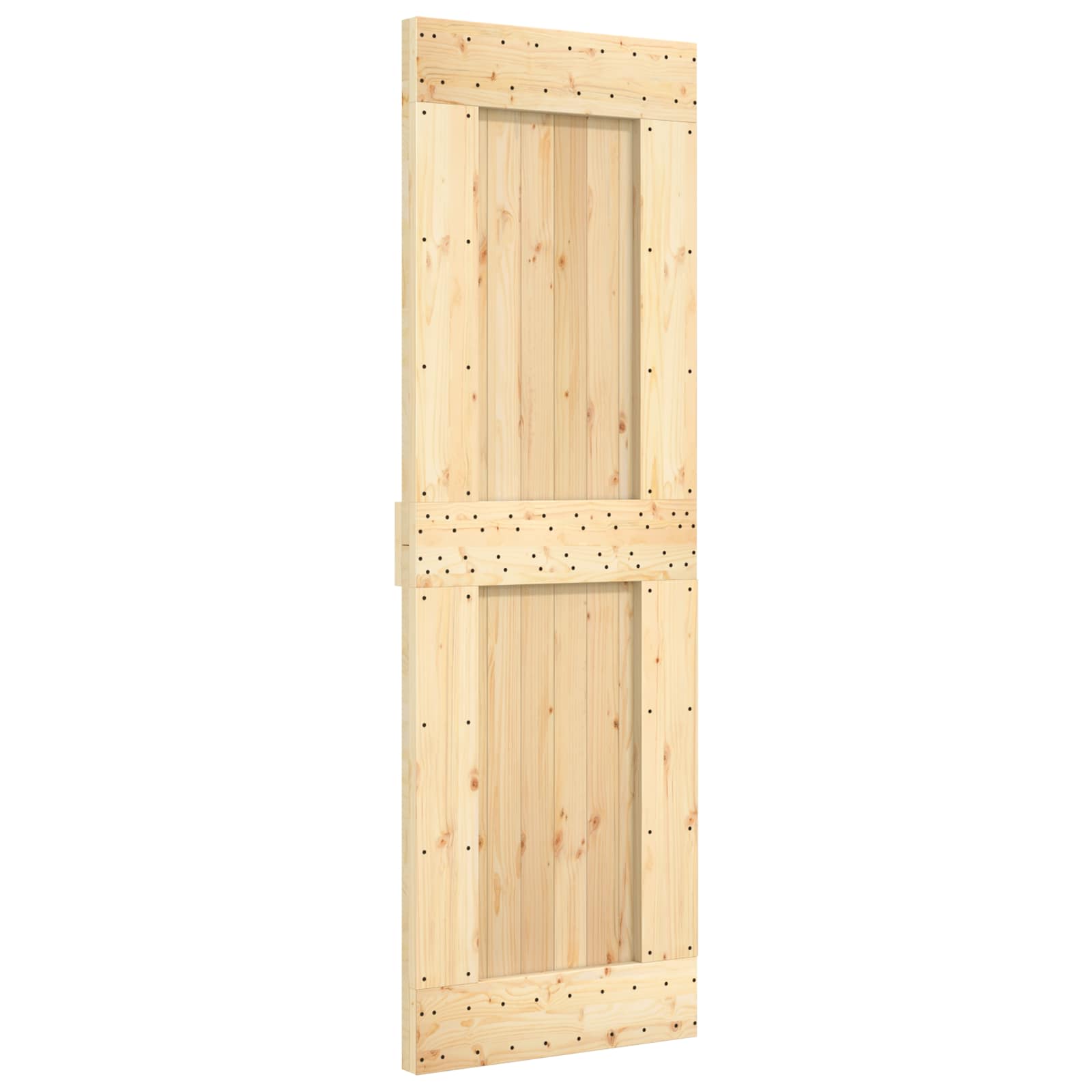 Skydedør NARVIK Naturfarvet og sort 70 x 210 cm (152,5 cm)