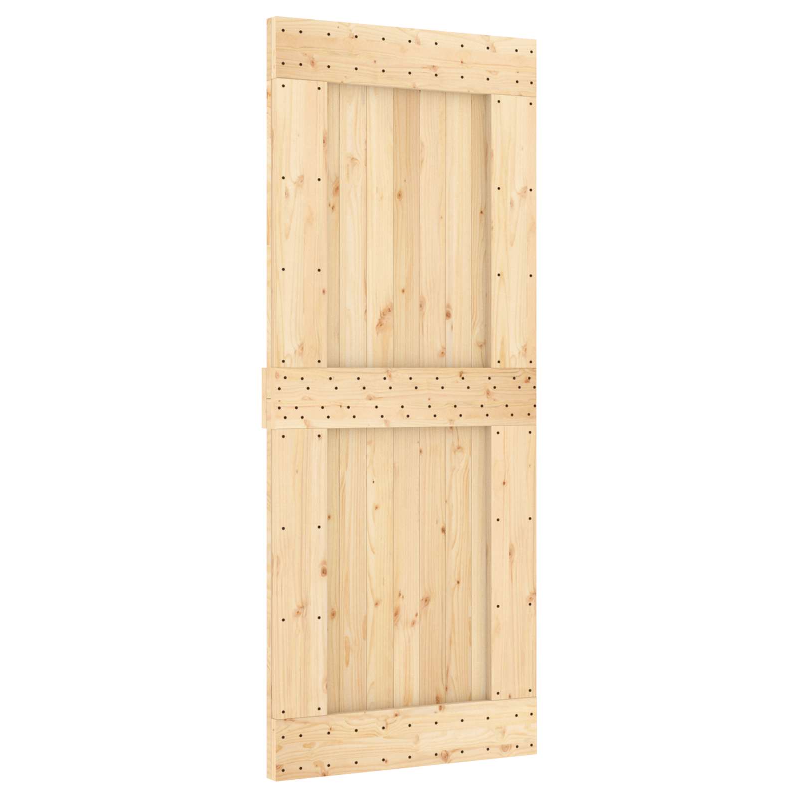 Skydedør NARVIK Naturfarvet og sort 85 x 210 cm (213,5 cm)
