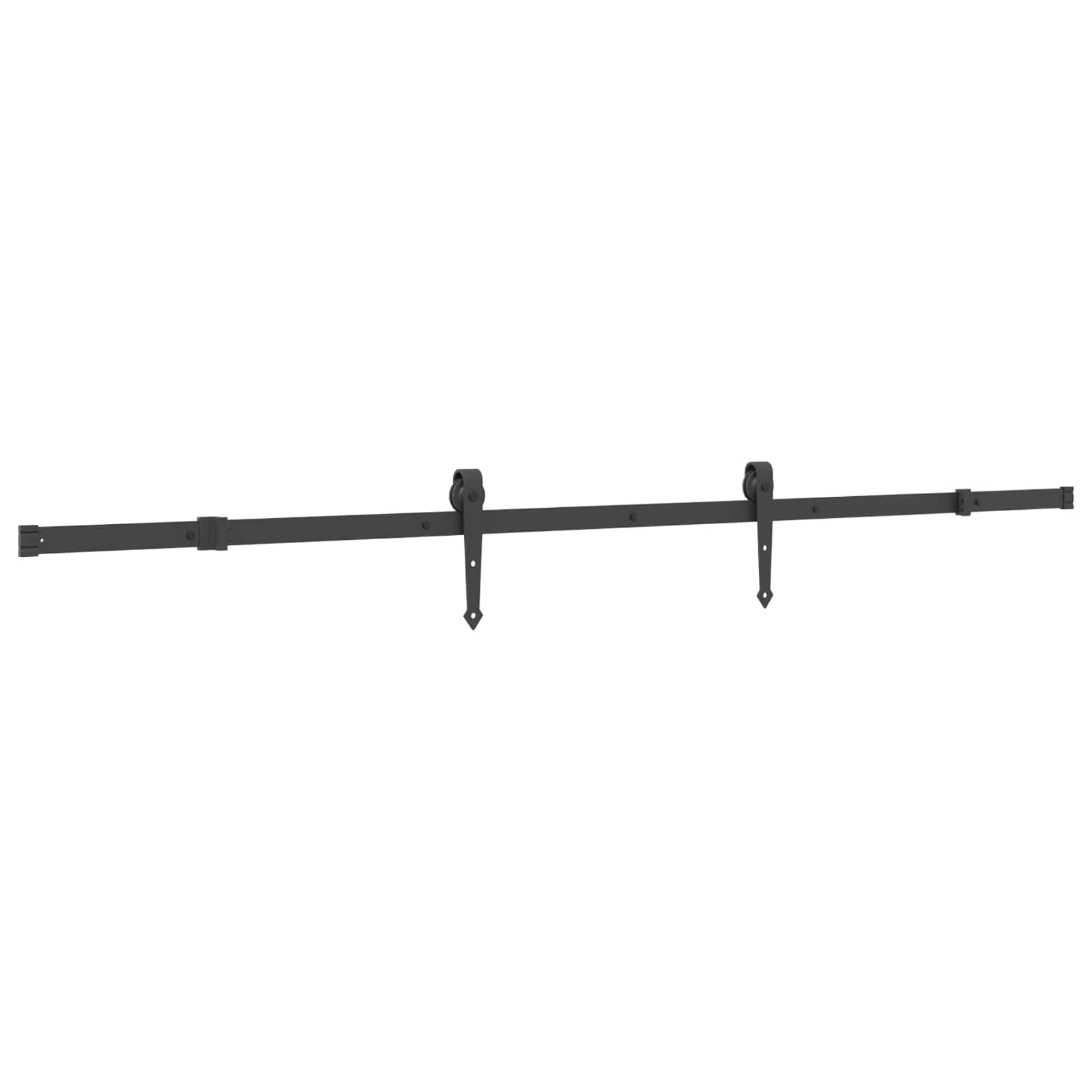 Skydedør NARVIK Naturfarvet og sort 85 x 210 cm (213,5 cm)