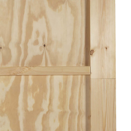 Skydedør Naturfarvet 61 x 198,5 cm Massivt fyrretræ