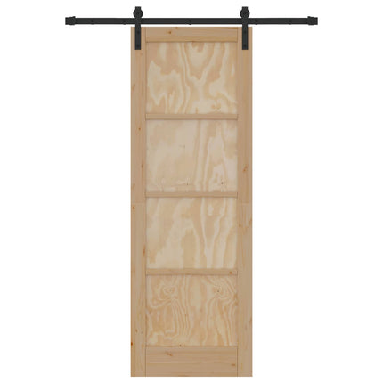 Skydedør Naturfarvet 73,5 x 211 cm Massivt fyrretræ