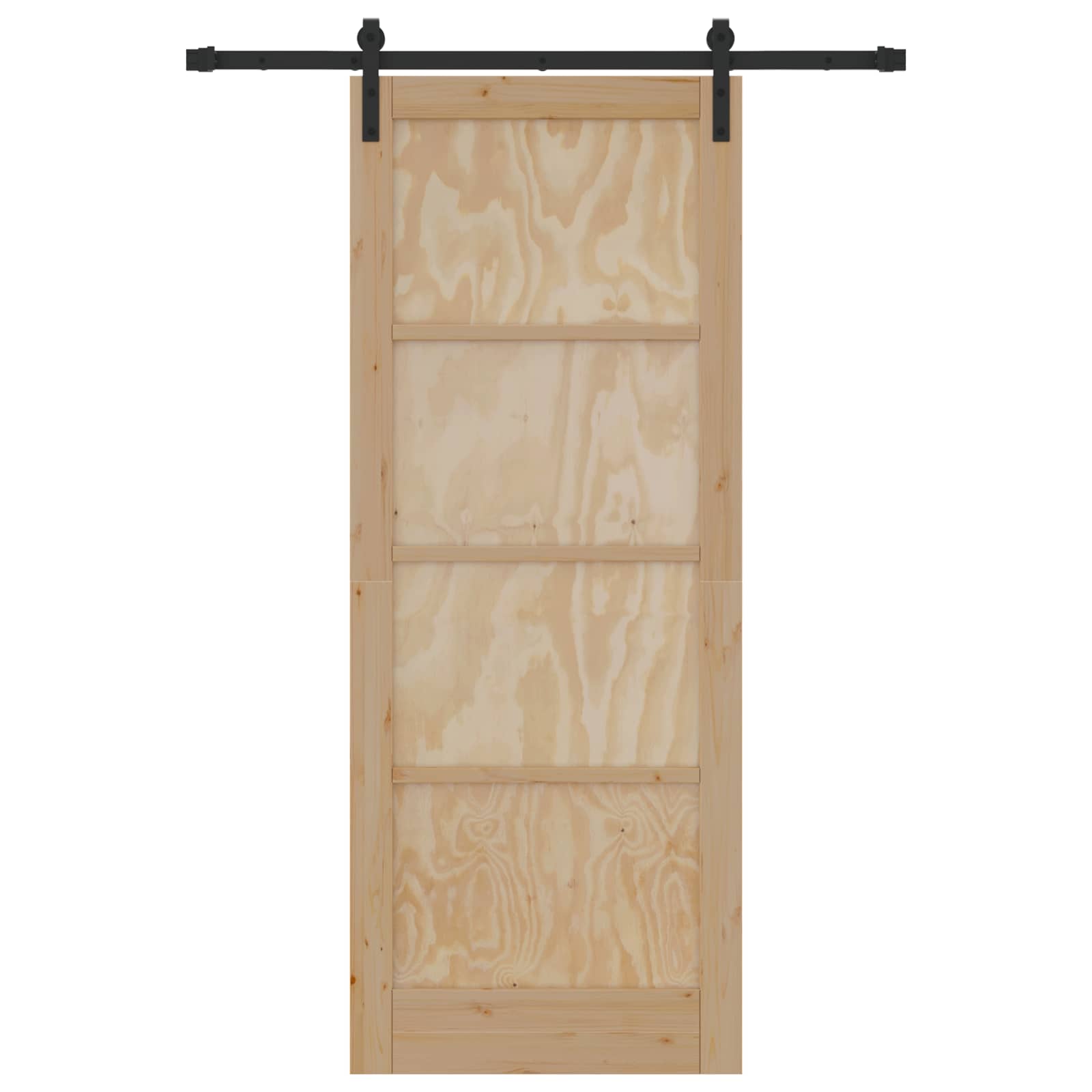 Skydedør Naturfarvet 83 x 211 cm Massivt fyrretræ