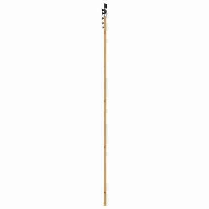 Skydedør Naturfarvet og sort 83 x 232 cm Massivt fyrretræ