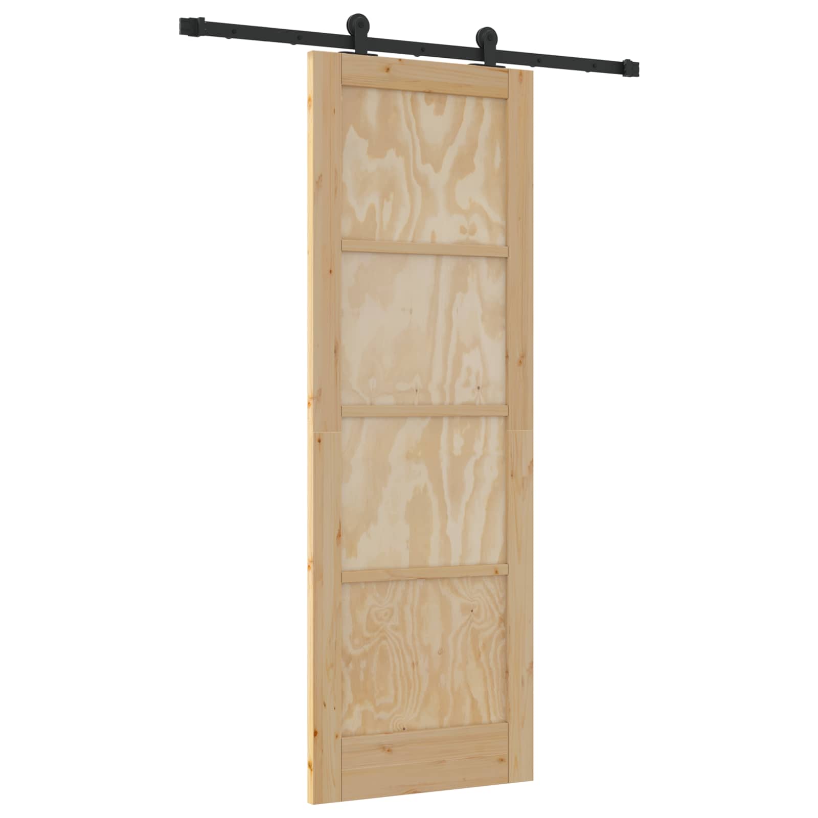 Skydedør ORKDAL Naturfarvet 73,5 x 211 cm Massivt fyrretræ