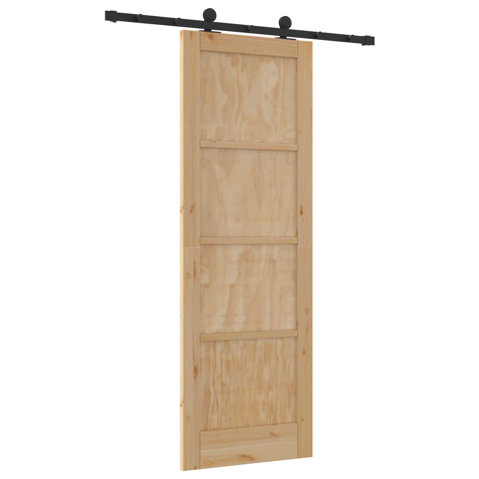 Skydedør ORKDAL Naturfarvet 73,5 x 211 cm Massivt fyrretræ