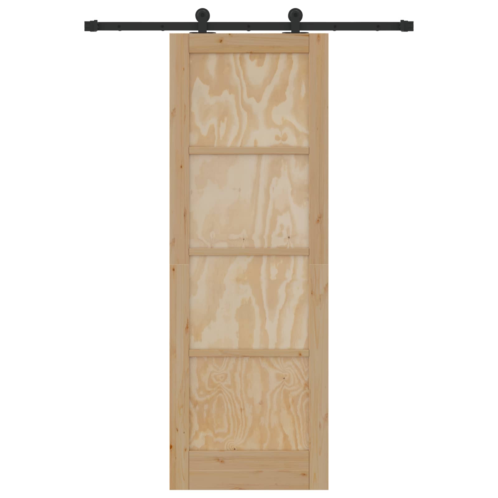 Skydedør ORKDAL Naturfarvet 73,5 x 211 cm Massivt fyrretræ