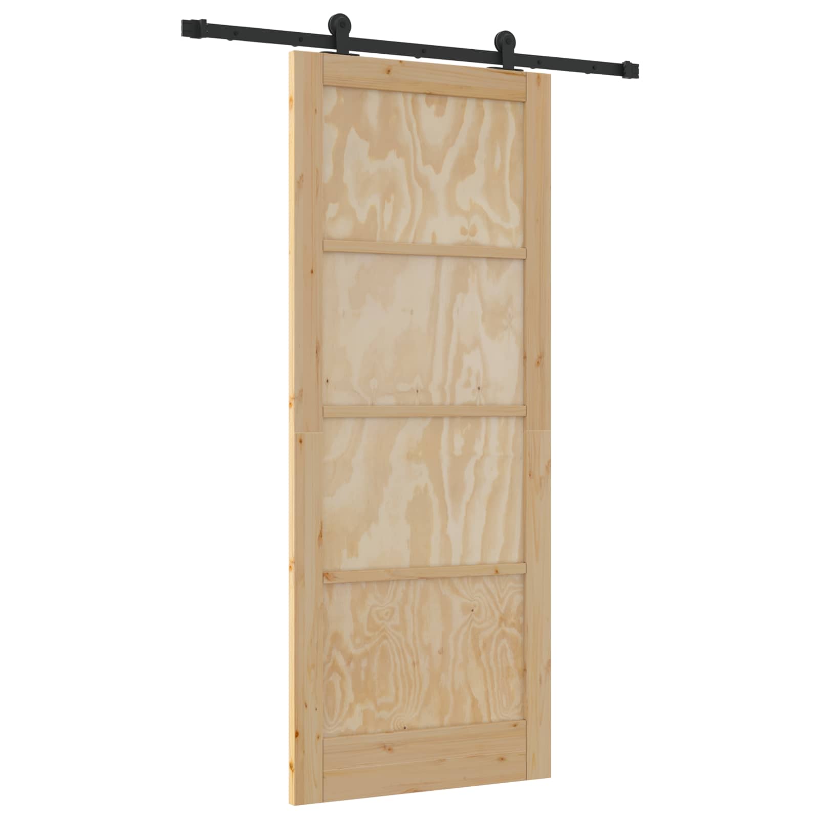 Skydedør ORKDAL Naturfarvet 86 x 211 cm Massivt fyrretræ