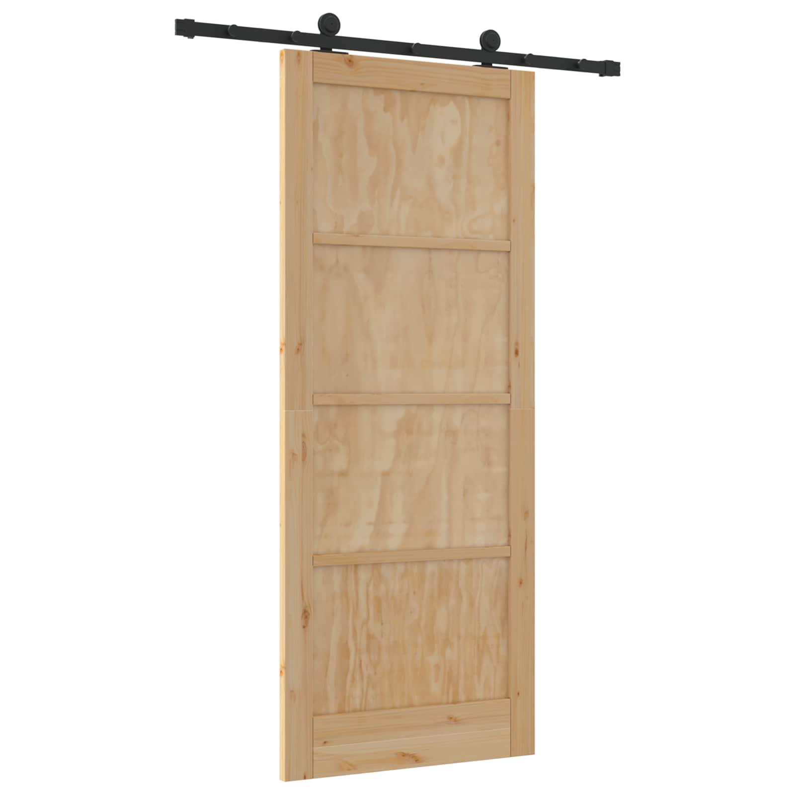 Skydedør ORKDAL Naturfarvet 86 x 211 cm Massivt fyrretræ