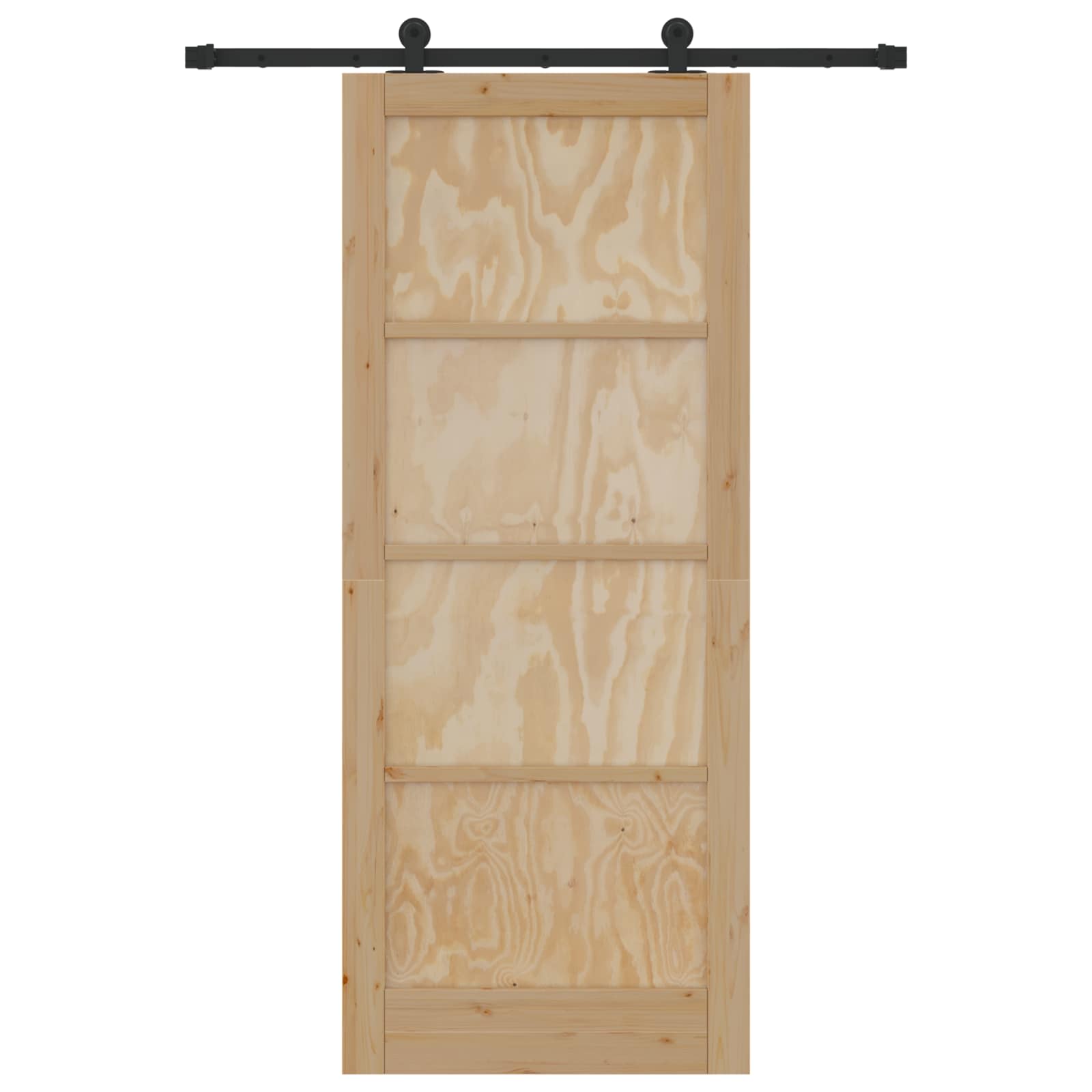 Skydedør ORKDAL Naturfarvet 86 x 211 cm Massivt fyrretræ