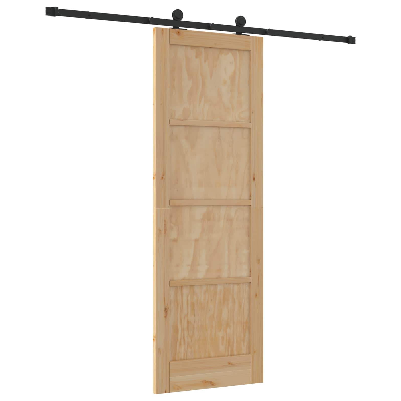 Skydedør ORKDAL Naturfarvet 73,5 x 211 cm Massivt fyrretræ