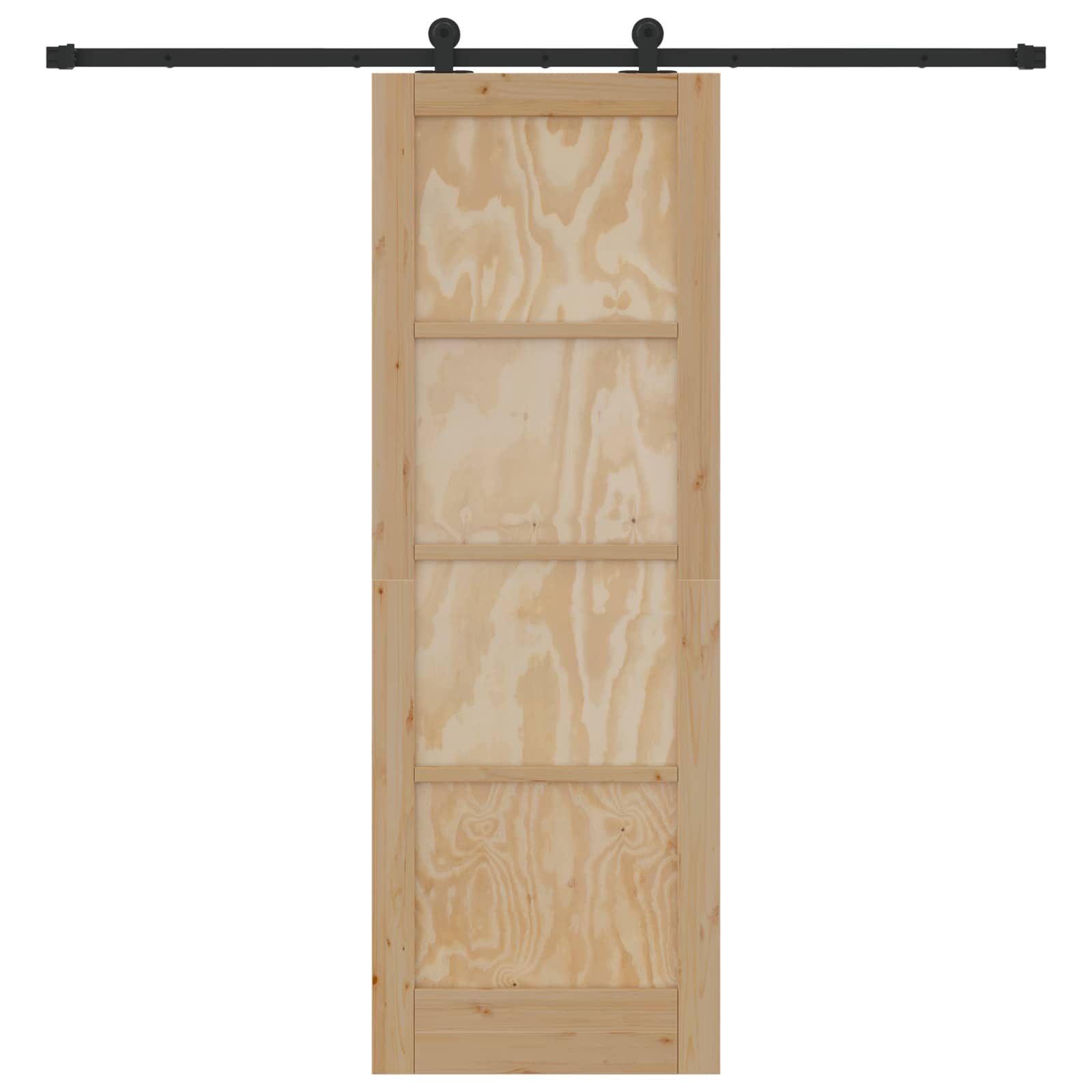 Skydedør ORKDAL Naturfarvet 73,5 x 211 cm Massivt fyrretræ