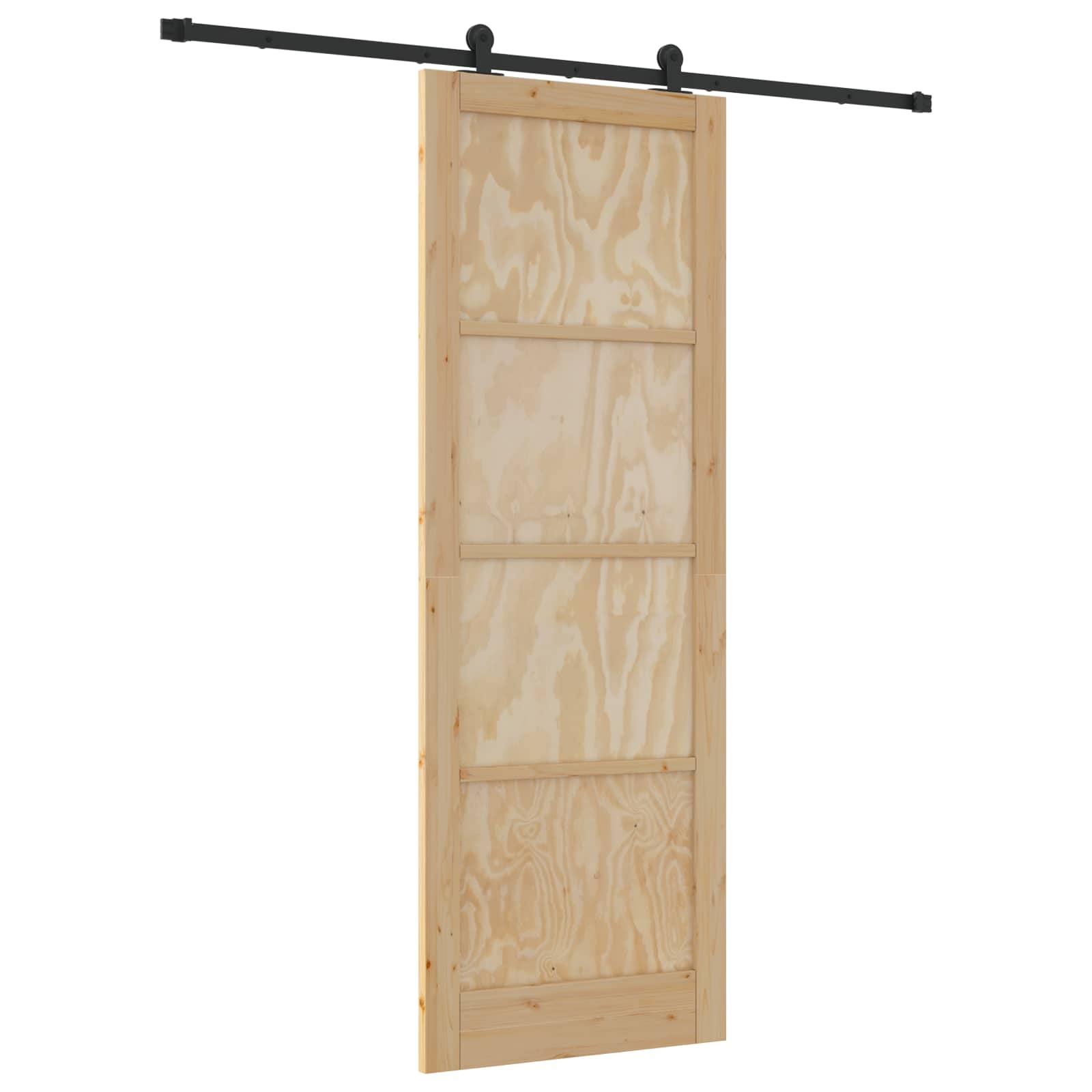 Skydedør ORKDAL Naturfarvet 83 x 232 cm Massivt fyrretræ