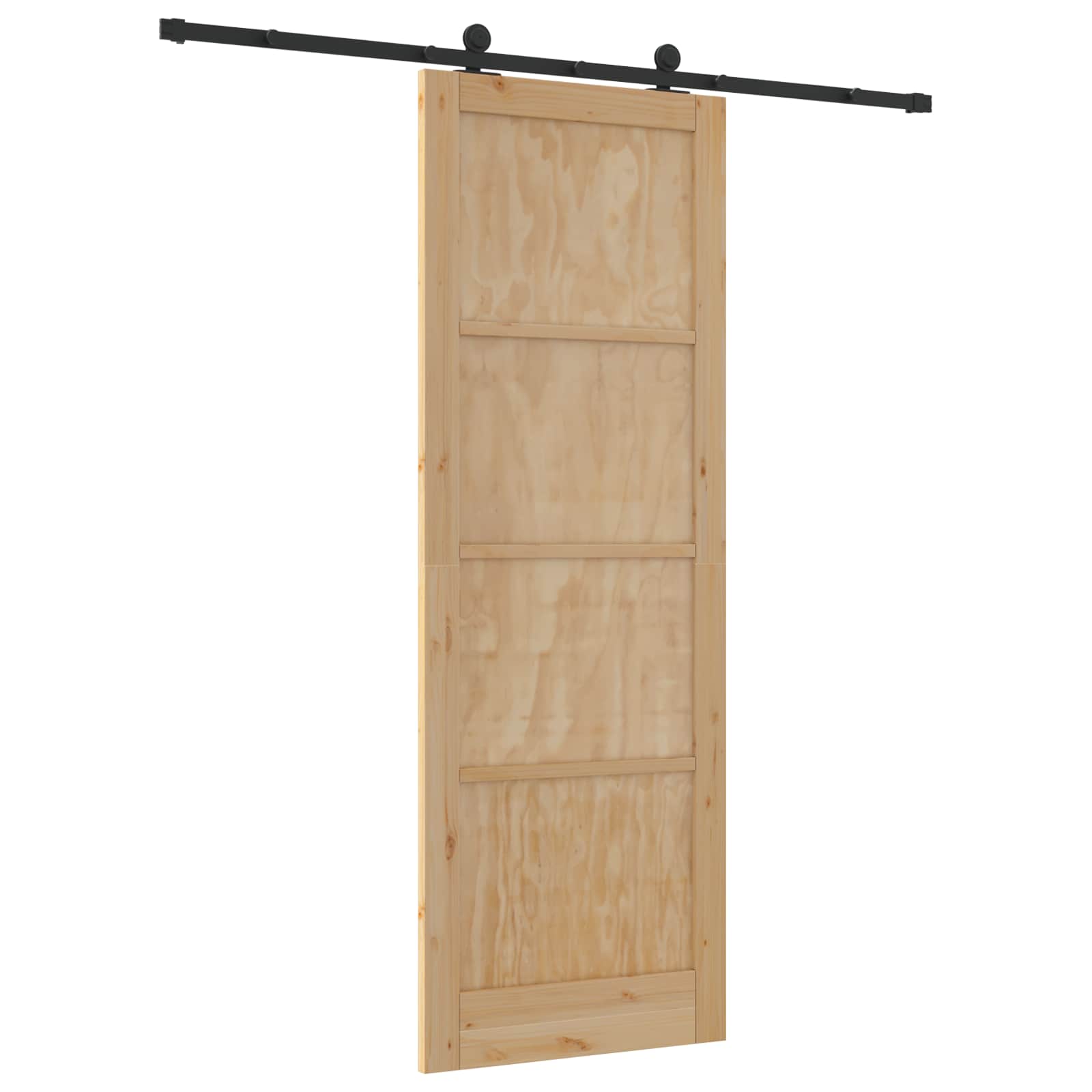 Skydedør ORKDAL Naturfarvet 83 x 232 cm Massivt fyrretræ