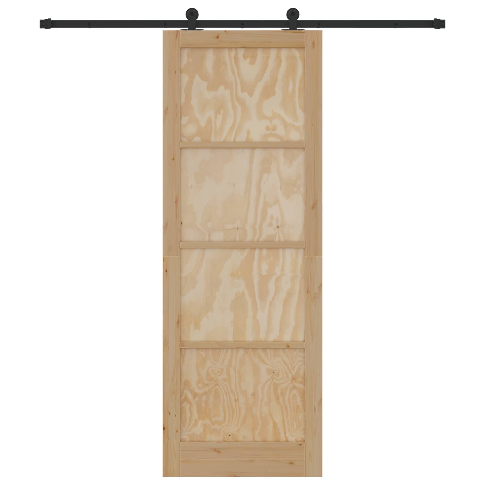 Skydedør ORKDAL Naturfarvet 83 x 232 cm Massivt fyrretræ