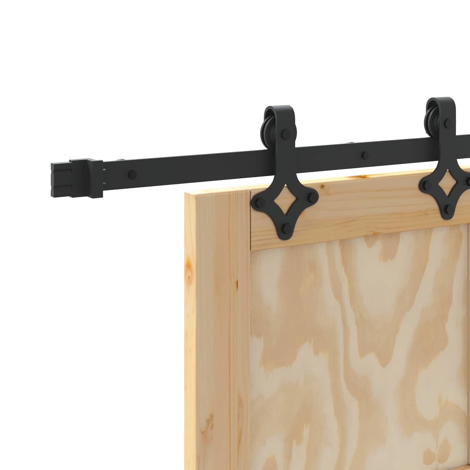 Skydedør ORKDAL Naturfarvet 73,5 x 211 cm Massivt fyrretræ