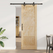 Skydedør ORKDAL Naturfarvet 73,5 x 211 cm Massivt fyrretræ