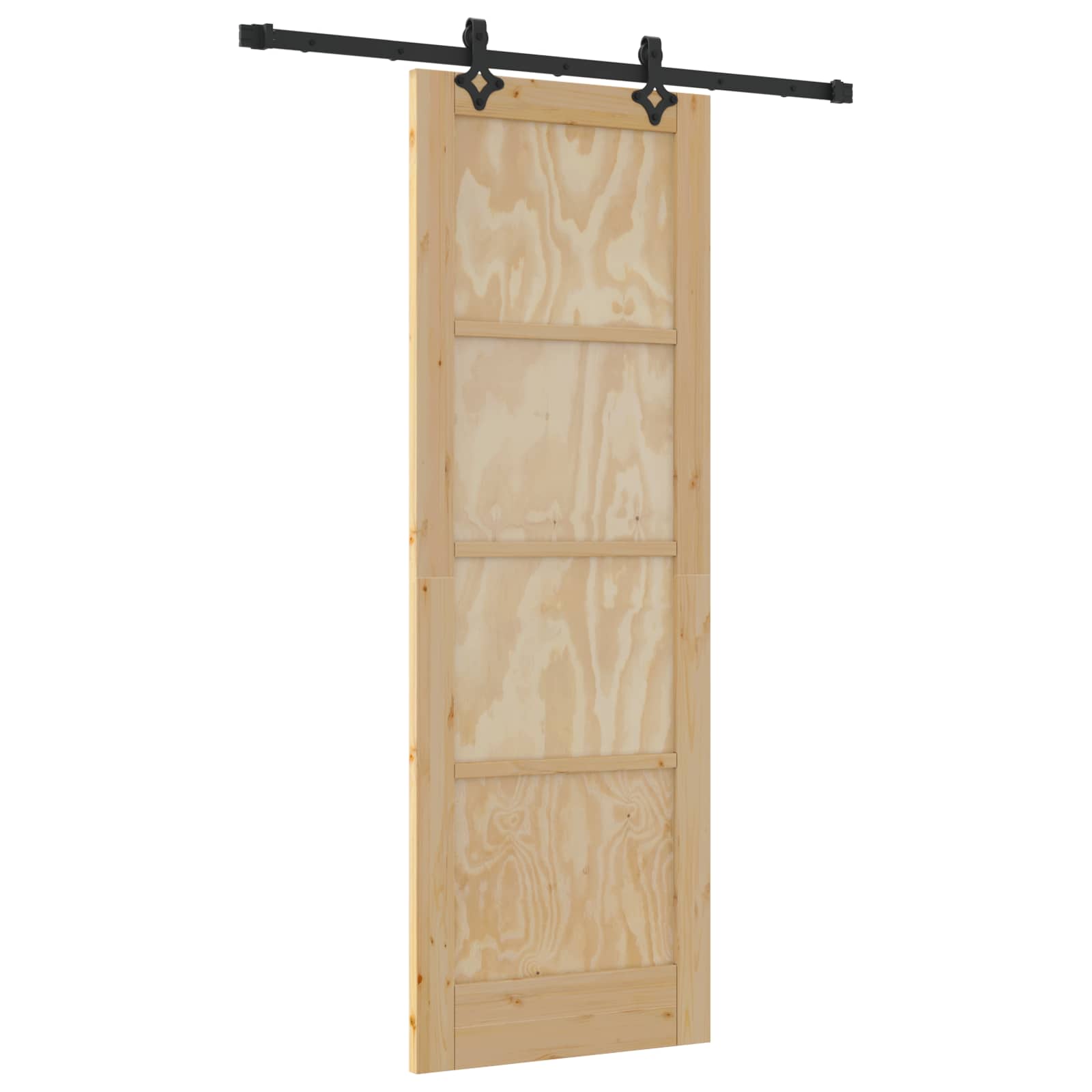Skydedør ORKDAL Naturfarvet 73,5 x 211 cm Massivt fyrretræ
