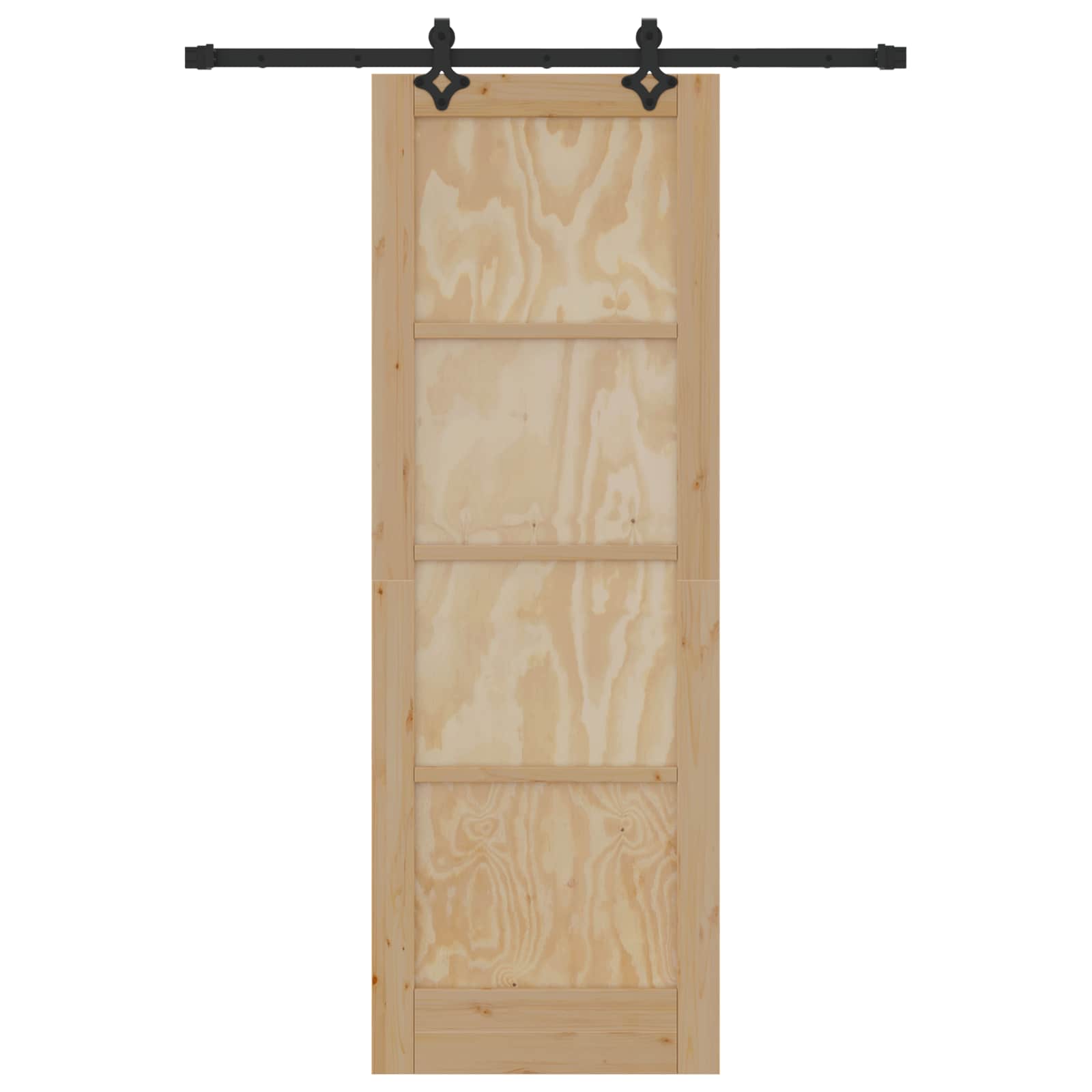 Skydedør ORKDAL Naturfarvet 73,5 x 211 cm Massivt fyrretræ