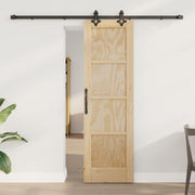 Skydedør ORKDAL Naturfarvet 61 x 198,5 cm Massivt fyrretræ