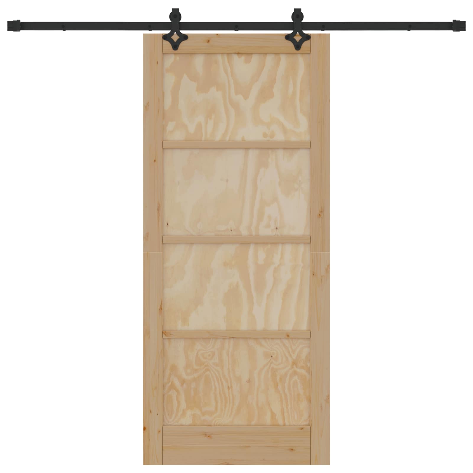 Skydedør ORKDAL Naturfarvet 86 x 198,5 cm Massivt fyrretræ