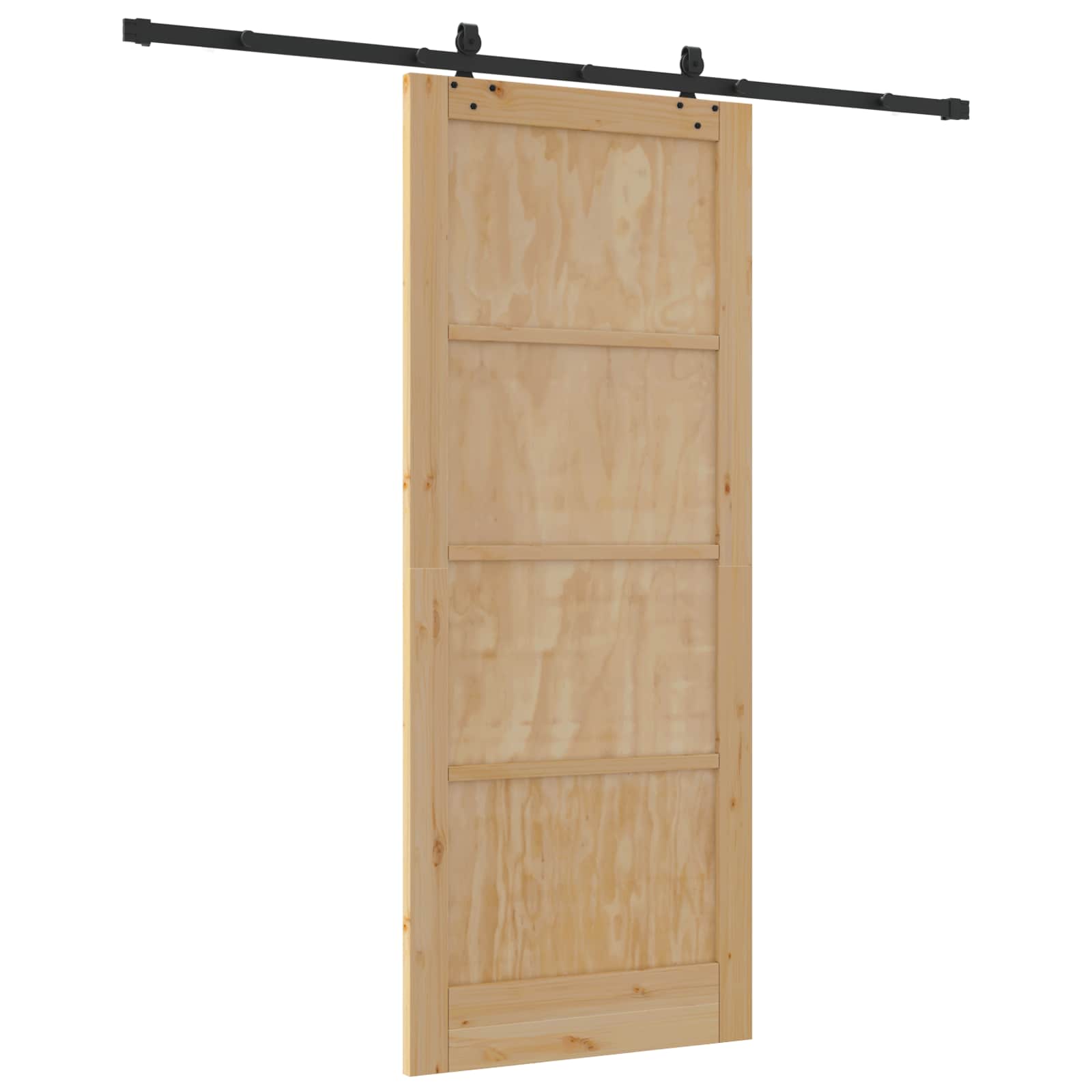Skydedør ORKDAL Naturfarvet 86 x 211 cm Massivt fyrretræ