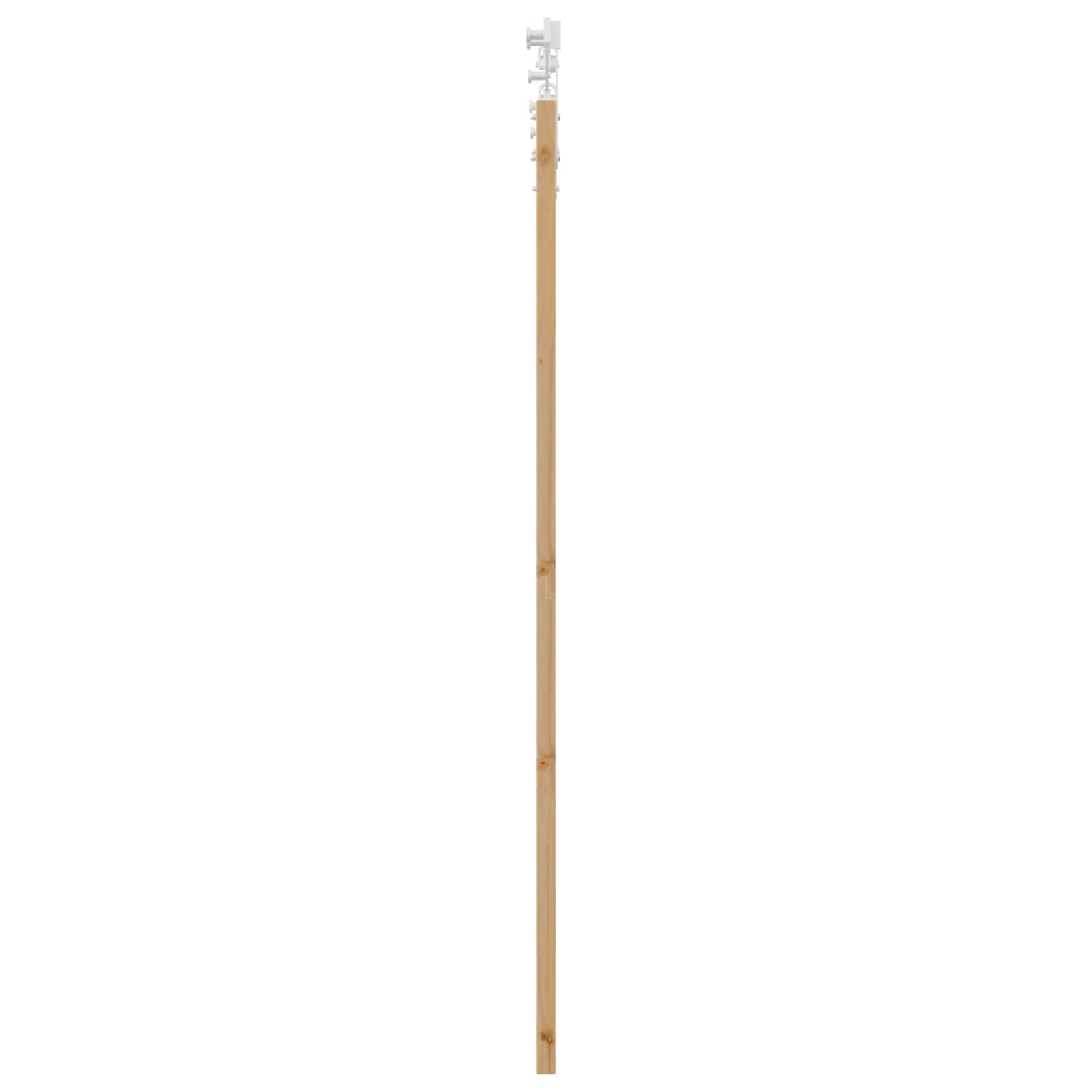 Skydedør ORKDAL Natur og hvid 61 x 198,5 cm Massivt fyrretræ