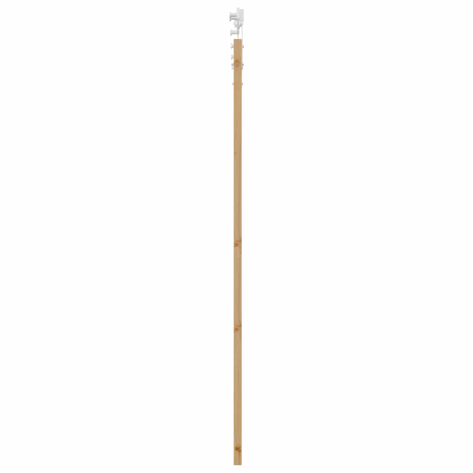 Skydedør ORKDAL Natur og hvid 86 x 198,5 cm Massivt fyrretræ