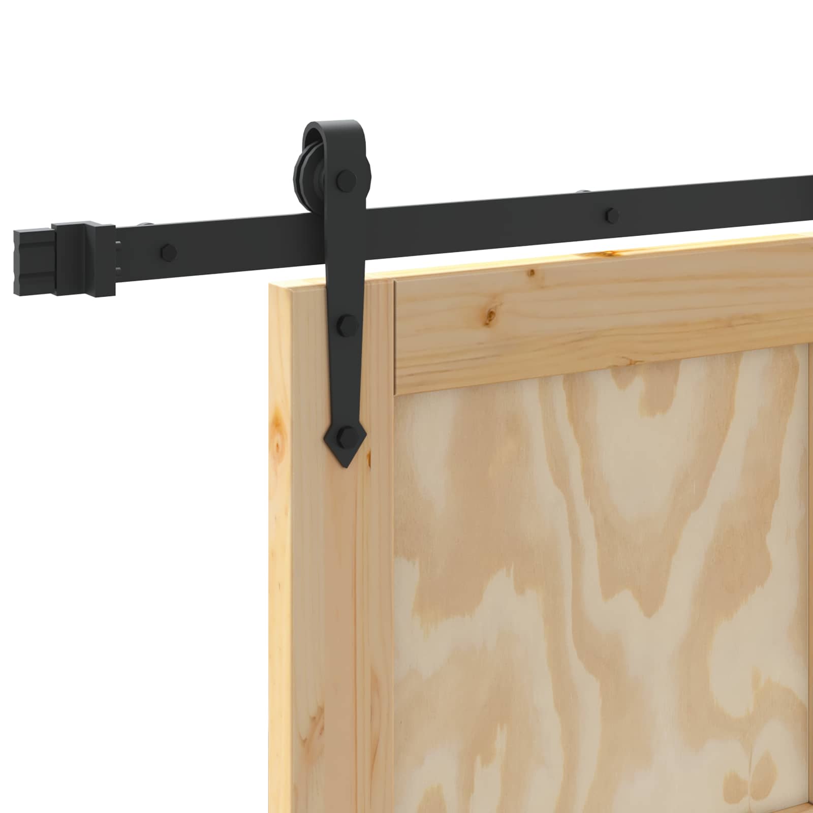 Skydedør ORKDAL Naturfarvet 83 x 211 cm Massivt fyrretræ