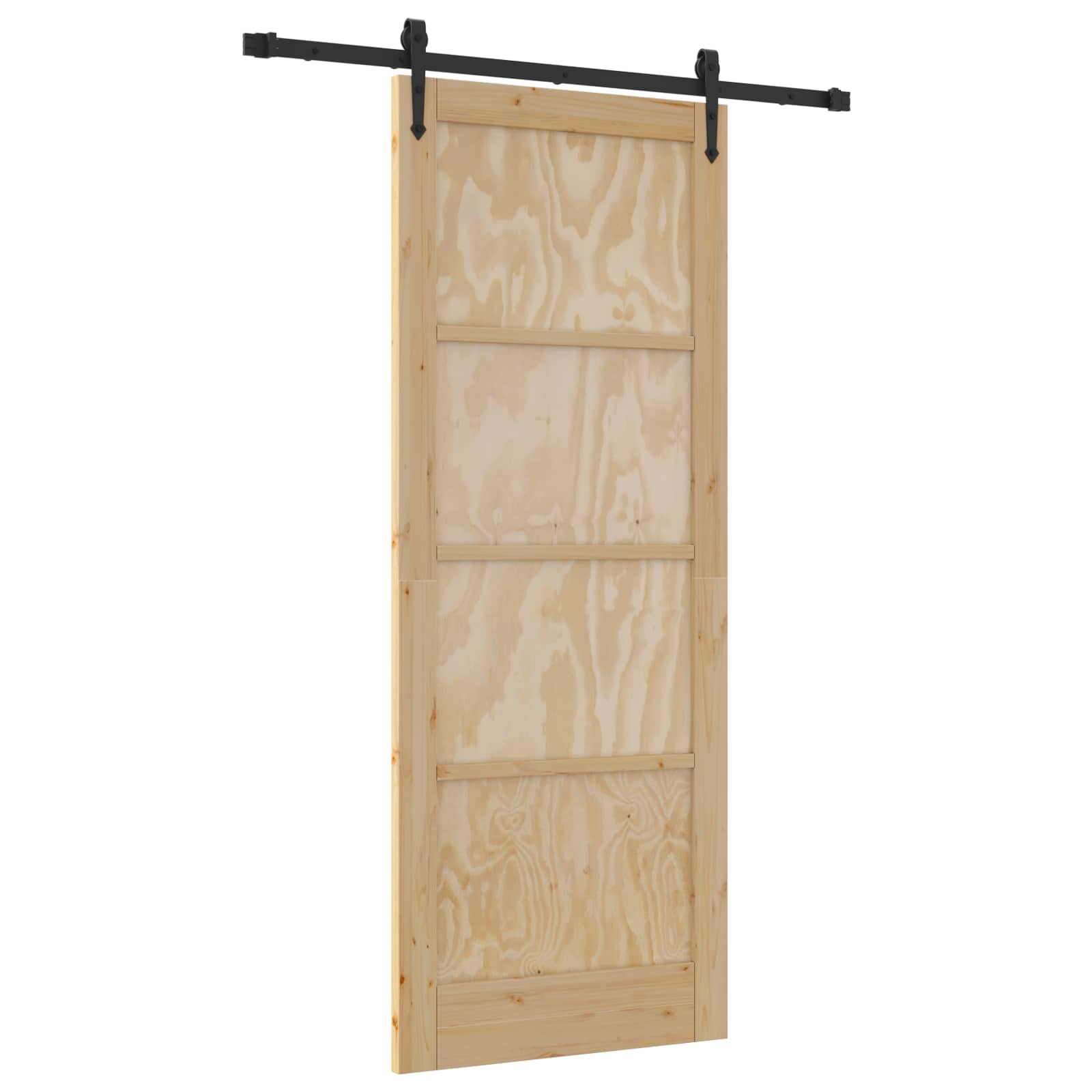 Skydedør ORKDAL Naturfarvet 83 x 211 cm Massivt fyrretræ