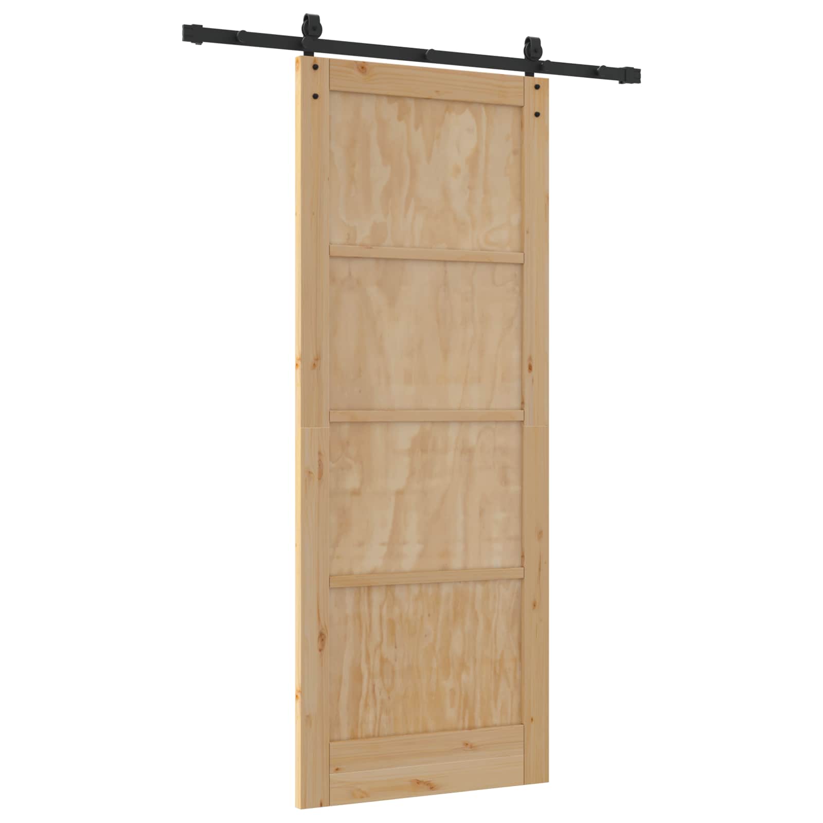 Skydedør ORKDAL Naturfarvet 83 x 211 cm Massivt fyrretræ