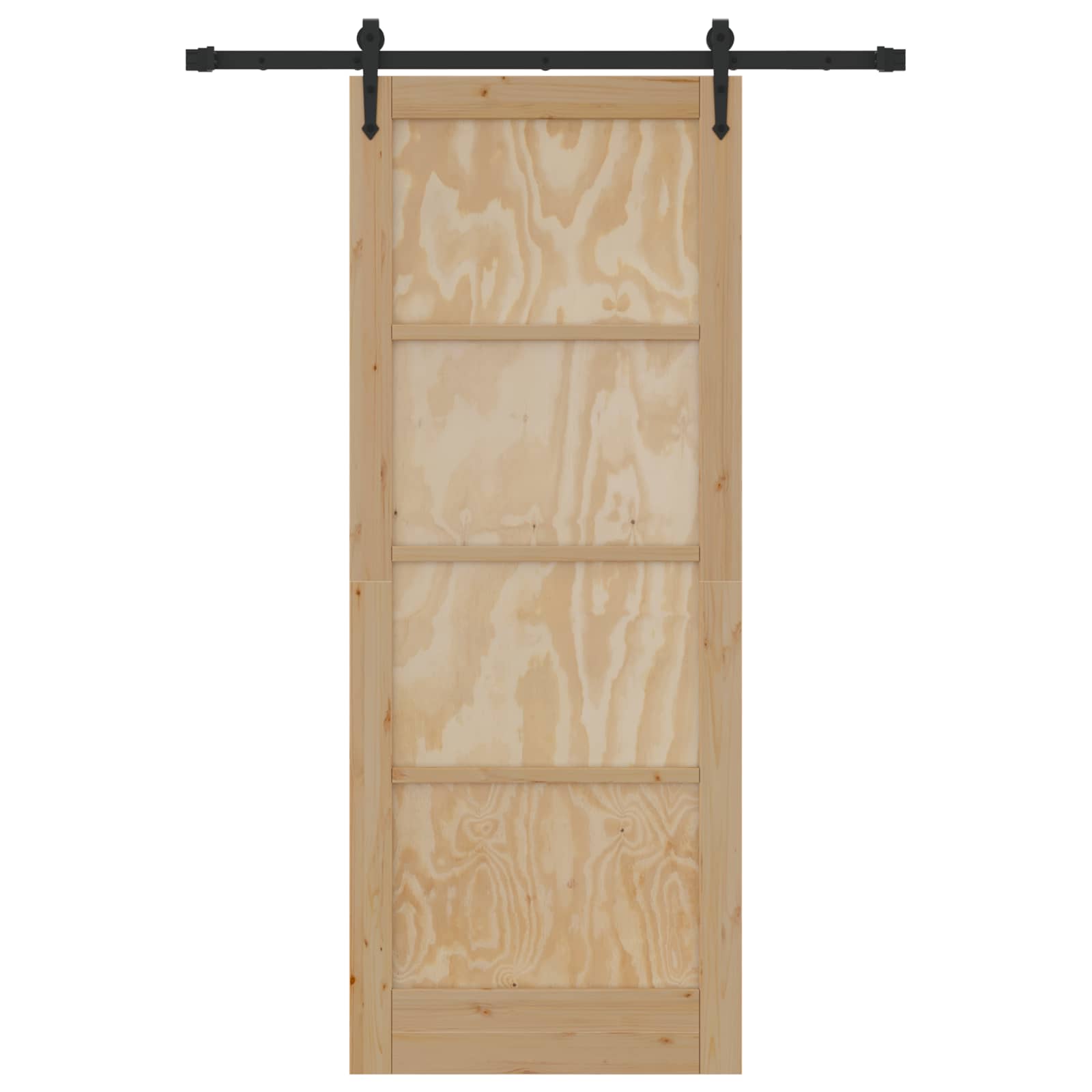 Skydedør ORKDAL Naturfarvet 83 x 211 cm Massivt fyrretræ