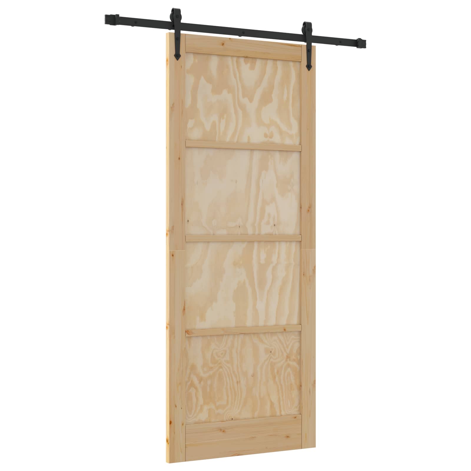 Skydedør ORKDAL Naturfarvet 86 x 211 cm Massivt fyrretræ